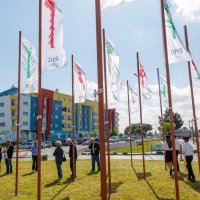 Homenagem as Bandeiras da Liberdade erguidas em Abril
