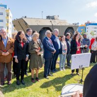 25/04/24 | Colocação de Bandeira da Liberdade de Homenagem ao 25 de Abril | Rotunda Qta. de Santa Rita, Torre da Marinha